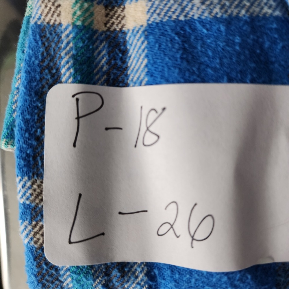 Patagonia Fjord Flannel 53915 Blue Plaid Organic Cotton Shirt Womens‎ 2 Western - Picture 5 of 6